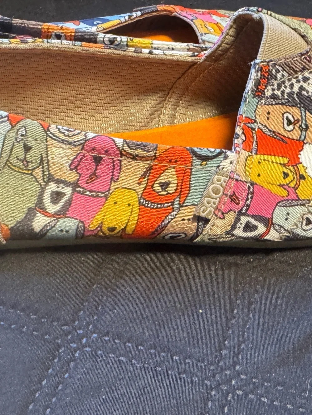 Women’s bOBS by Skechers Multicolor Dog Print Slip-On Shoes